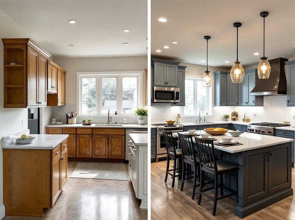 Full basement development in Calgary